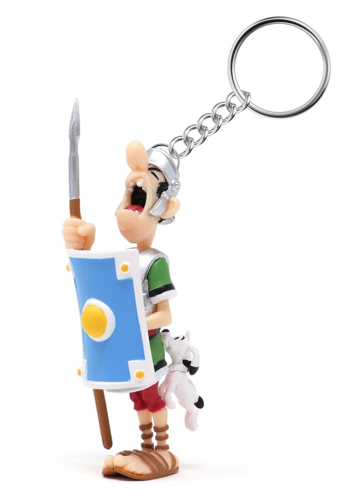 Asterix Schlüsselanhänger Römer von Idefix gebissen Image