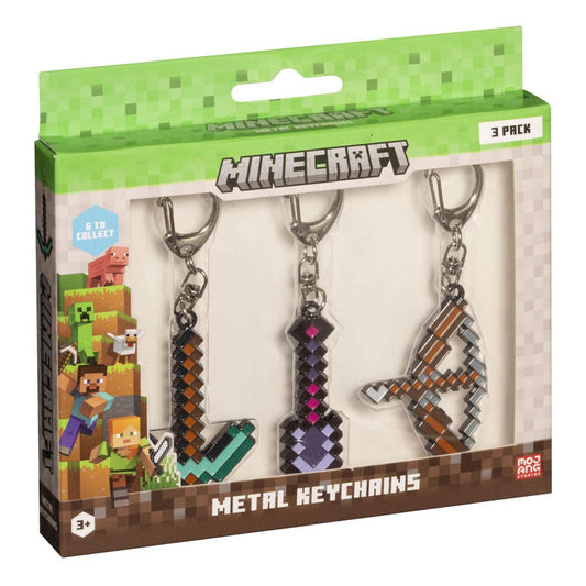 Minecraft 3-Pack Schlüsselanhänger Sortiment (12) Image 2