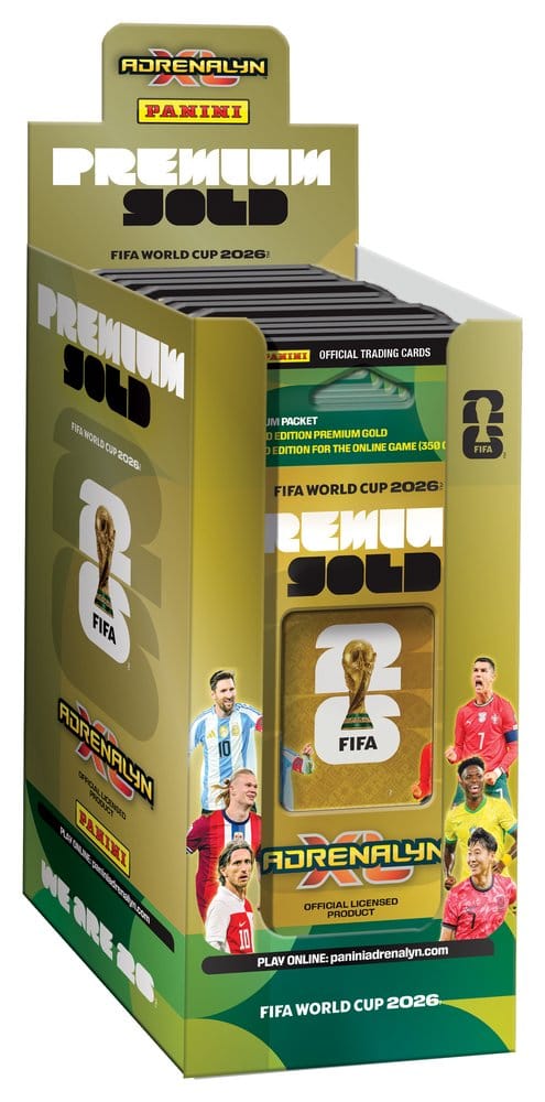 Panini FIFA World Cup 2026 Trading Cards Premium Gold Box (10) Image