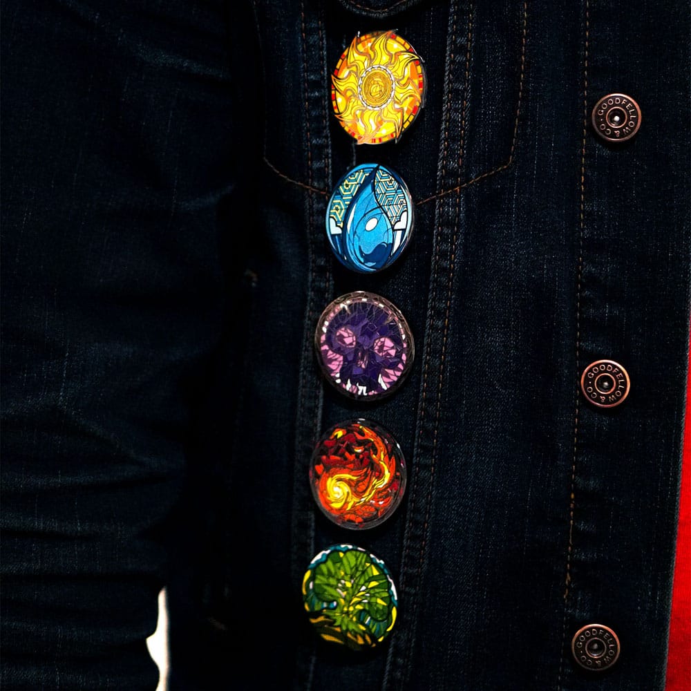 Magic: The Gathering Ansteck-Pins Blind Box Mystery Stained Glass Lands Sortiment (10) Image 11