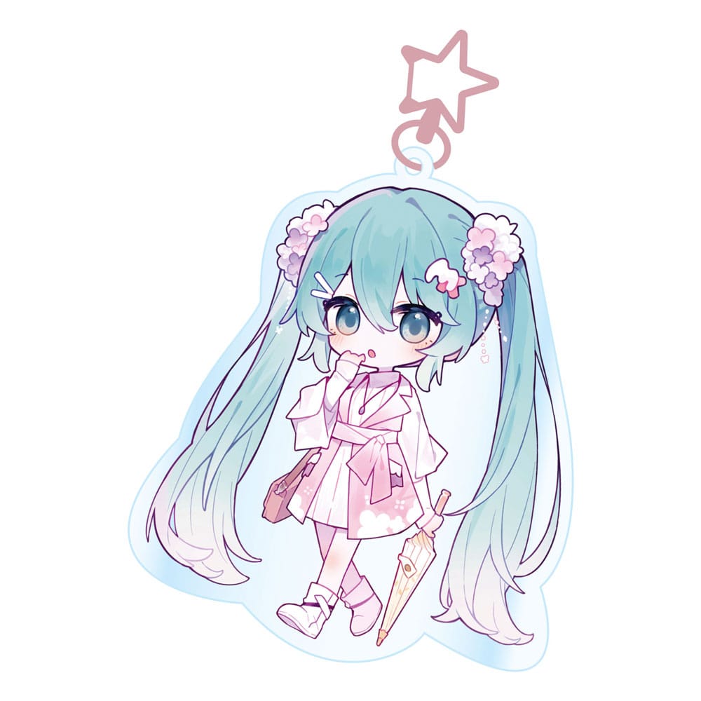 Hatsune Miku Acryl Schlüsselanhänger Kawaii Summer Time Image