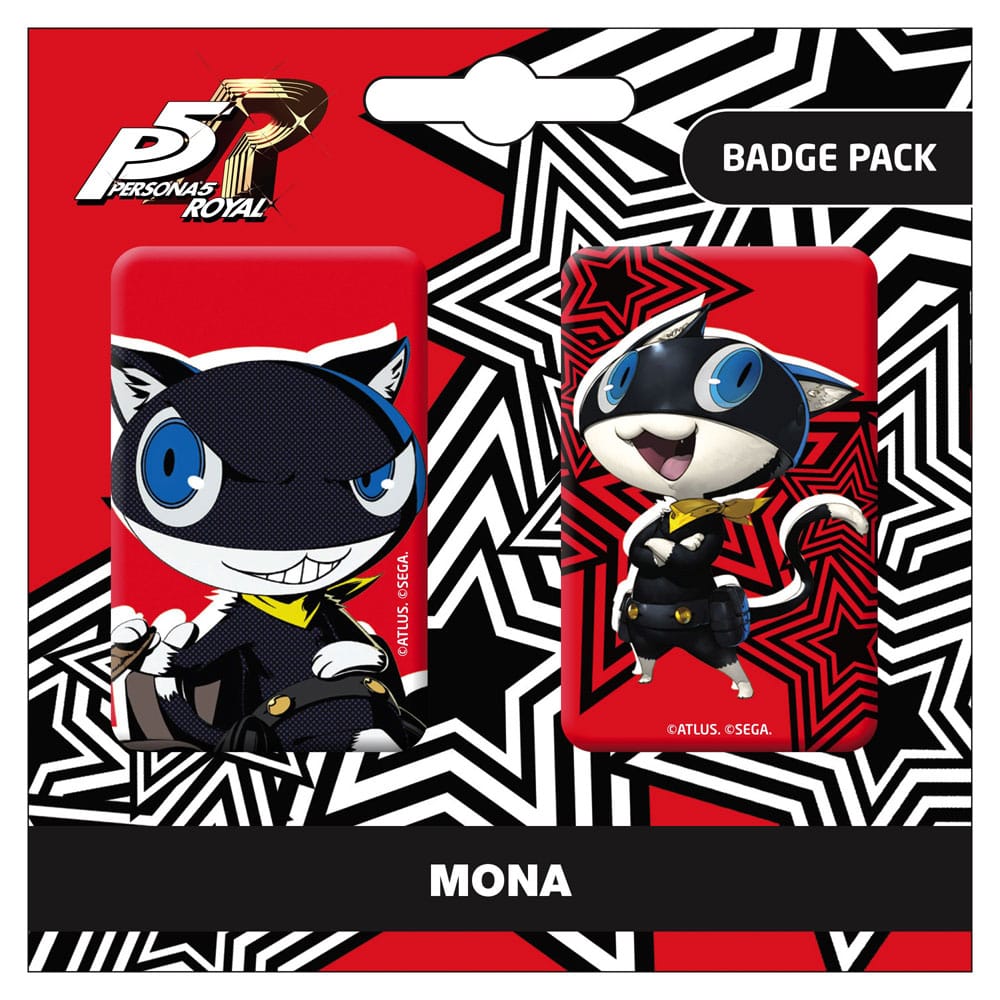 Persona 5 Royal Ansteck-Buttons Doppelpack Mona / Morgana Image
