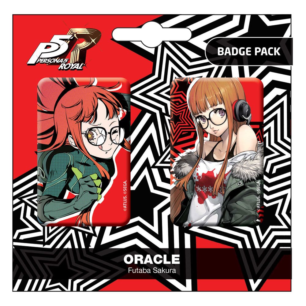Persona 5 Royal Ansteck-Buttons Doppelpack Oracle / Futaba Sakura Image