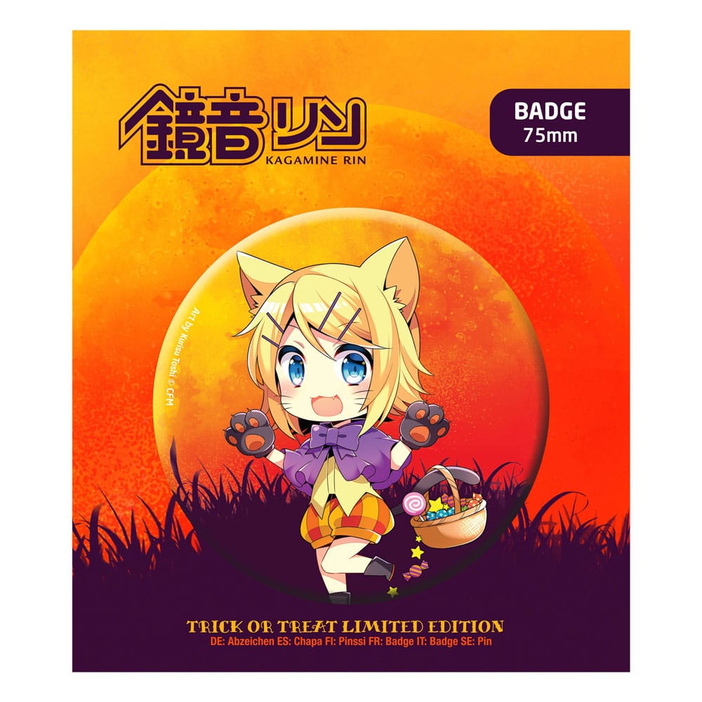 Hatsune Miku Ansteck-Button Halloween Limited Edition Kagamine Rin Image