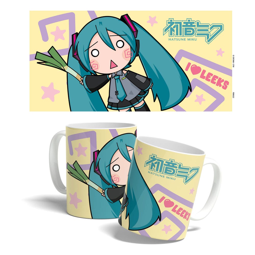 Hatsune Miku Tasse Miku Chibi Leek Girl 325 ml Image