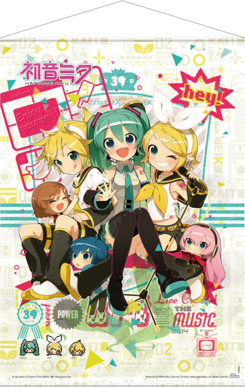 Vocaloid Wandrolle Hey! Piapro Characters 50 x 70 cm Image