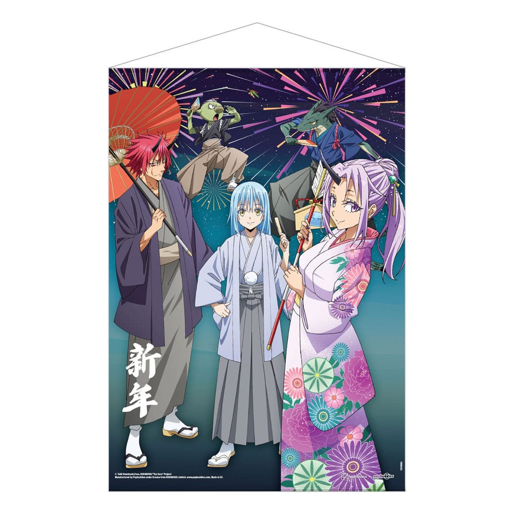 That Time I Got Reincarnated as a Slime Wandrolle New Year's Celebrations 50 x 70 cm Image