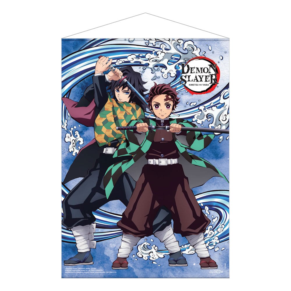 Demon Slayer: Kimetsu no Yaiba Wandrolle Tanjiro Kamado and Giyu Tomioka Water Breathing 50 x 70 cm Image
