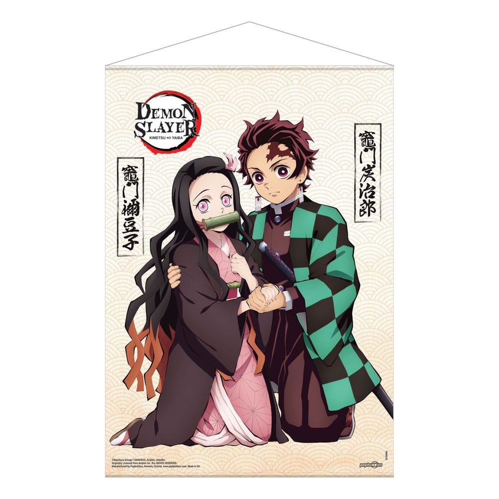 Demon Slayer: Kimetsu no Yaiba Wandrolle Tanjiro & Nezuko Kamado 50 x 70 cm Image