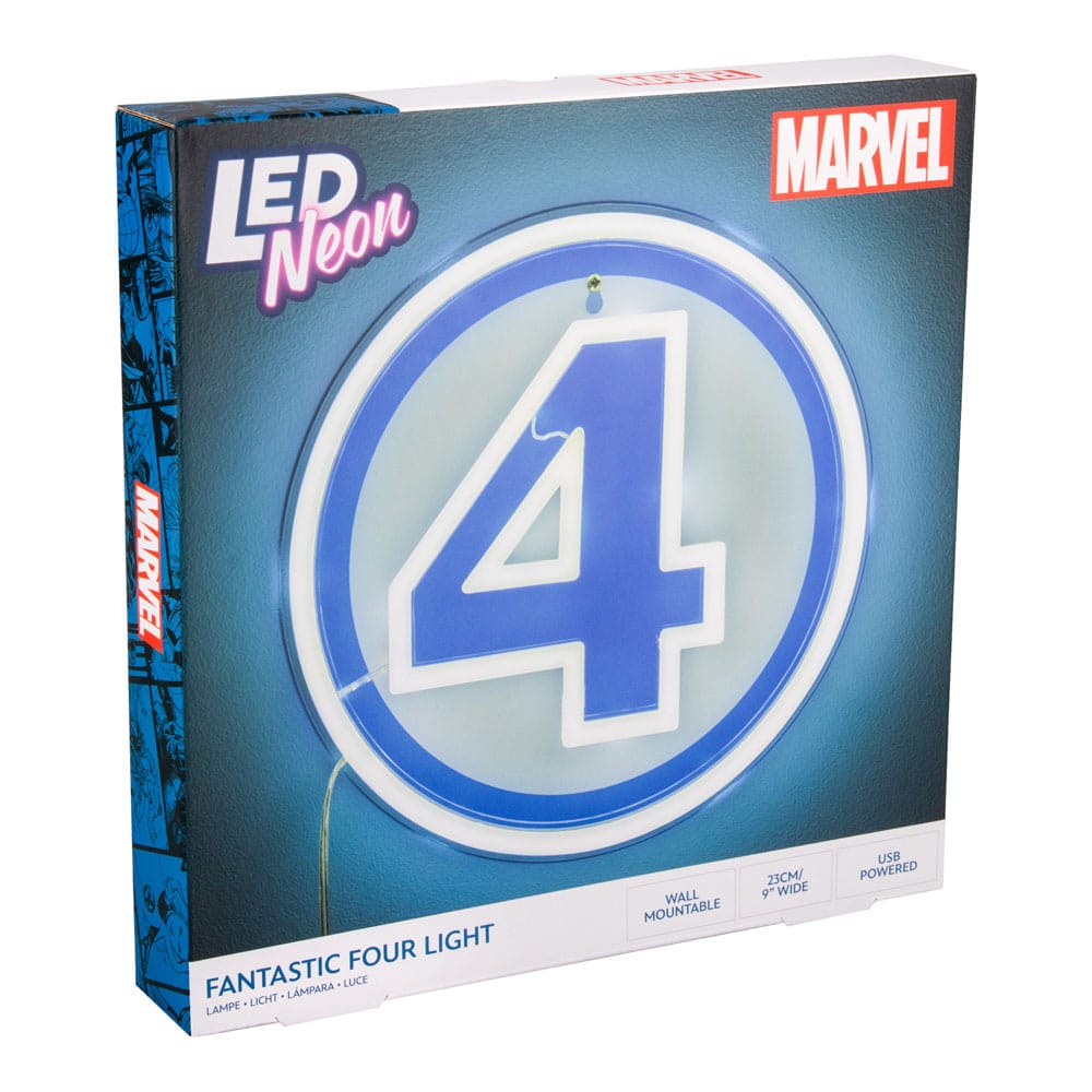 Fantastic Four LED Wandleuchte Logo Neon Image 4