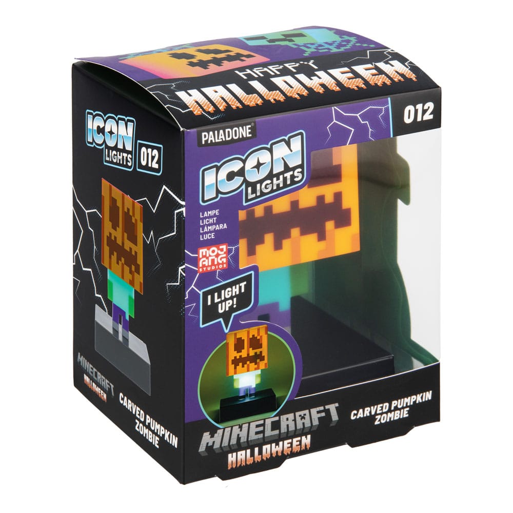 Minecraft Icons Leuchte Zombie Jack O Lantern 10 cm Image 3