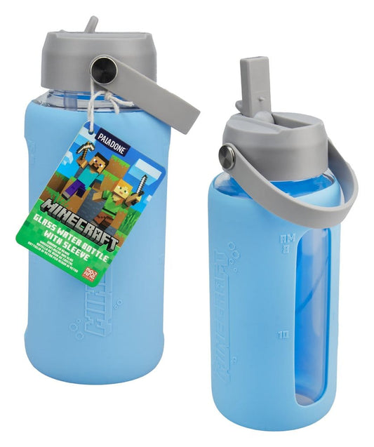 Minecraft Glas Trinkflasche mit Hülle Image 2