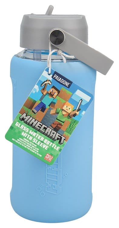 Minecraft Glas Trinkflasche mit Hülle Image 3