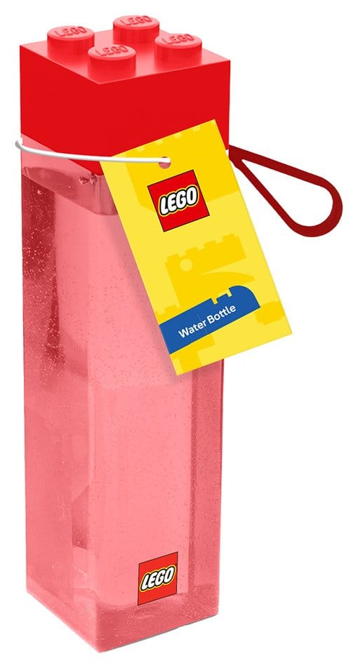 Lego Kunststoff Trinkflasche Roter Baustein Image
