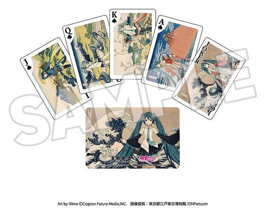 Katsushika Hokusai x Hatsune Miku Spielkarten Image 2