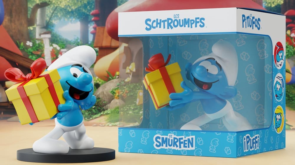 Die Schlümpfe Statue Jokey-Schlumpf mit Geschenk 10 cm Image 4
