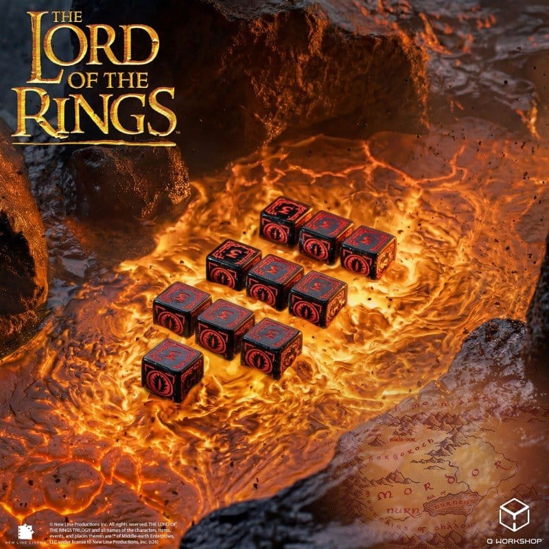 Der Herr der Ringe: 10er D6 Würfelset Mordor Image 6