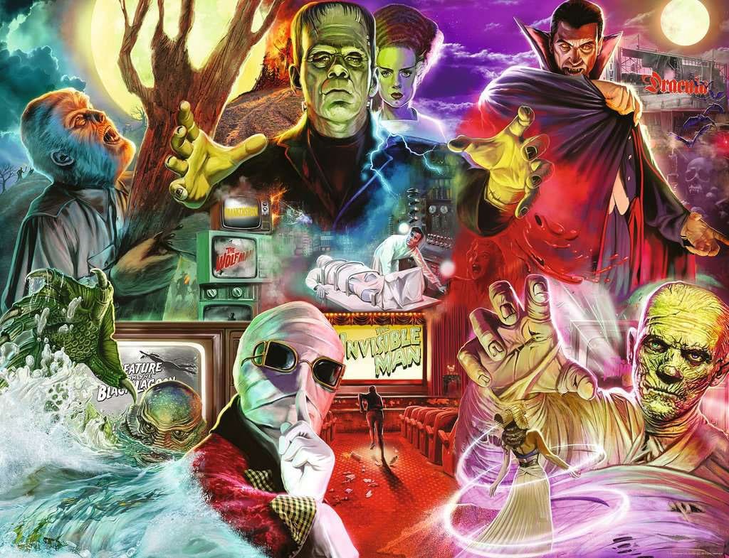 Universal Monsters Puzzle (2000 Teile) Image 2