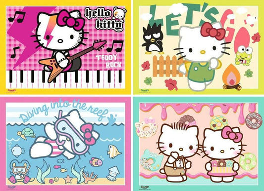 Hello Kitty Puzzles 4er-Pack Los geht's, Hello Kitty! (4x100 Teile) Image 2