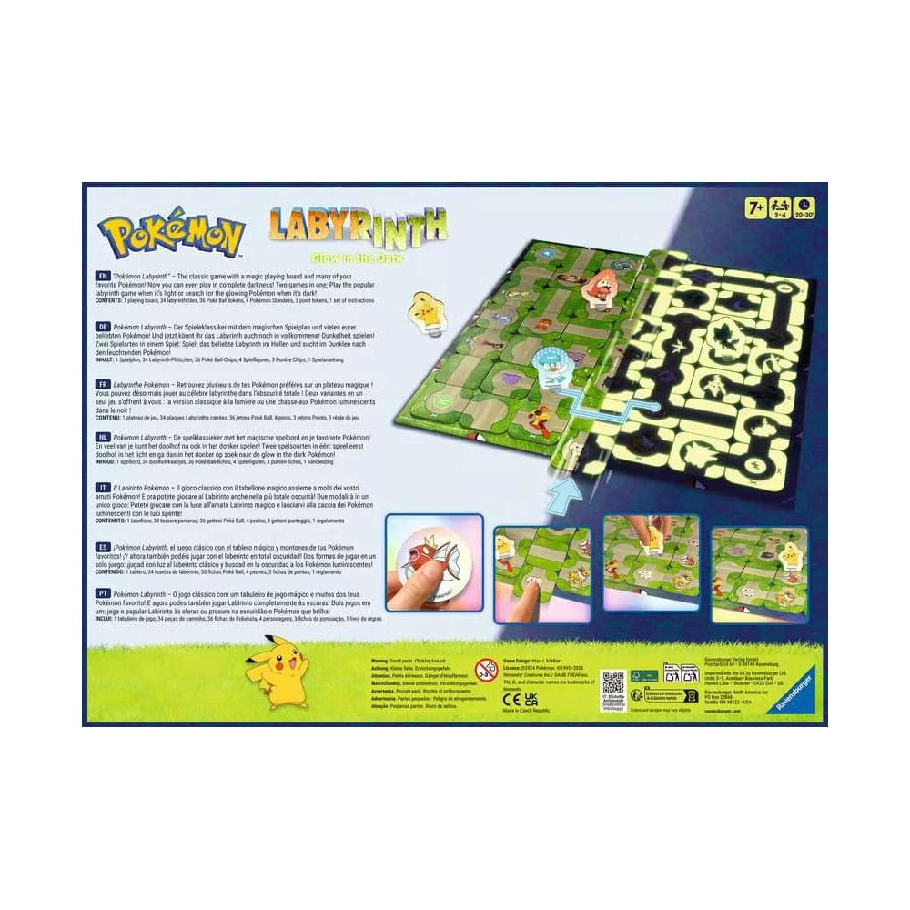 Pokémon Brettspiel Labyrinth Glow in the Dark Image 2