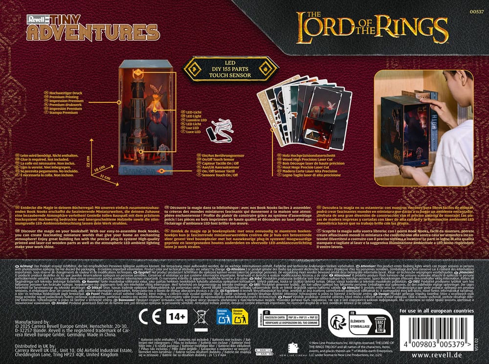 Der Herr der Ringe Tiny Adventures Book Nook Mini-Diorama Barad-Dûr 23 cm Image 10
