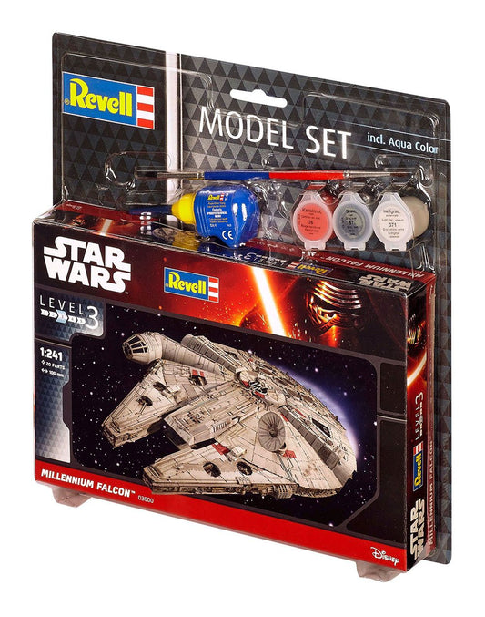 Star Wars Modellbausatz 1/241 Model Set Millennium Falcon 10 cm Image 2