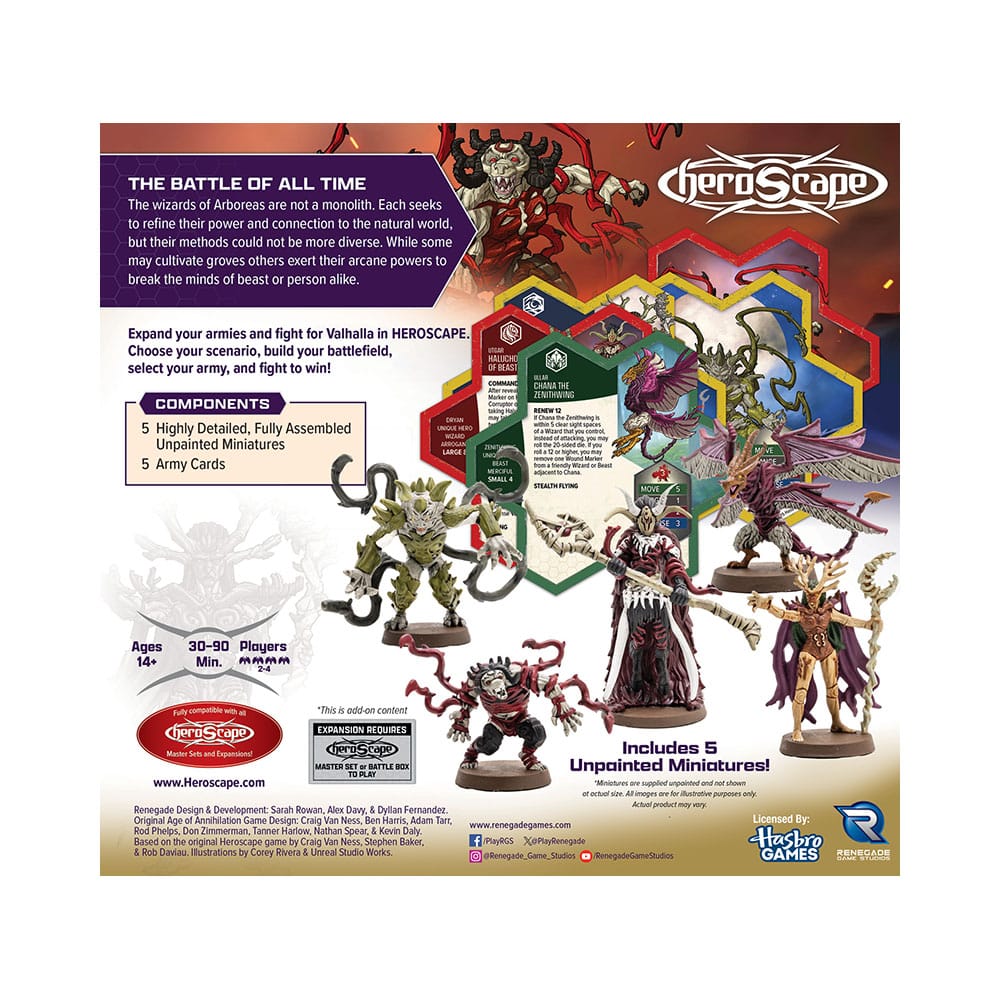 Heroscape Armeeerweiterung Embers of War: Heroes of Arboreas *Englische Version* Image 2