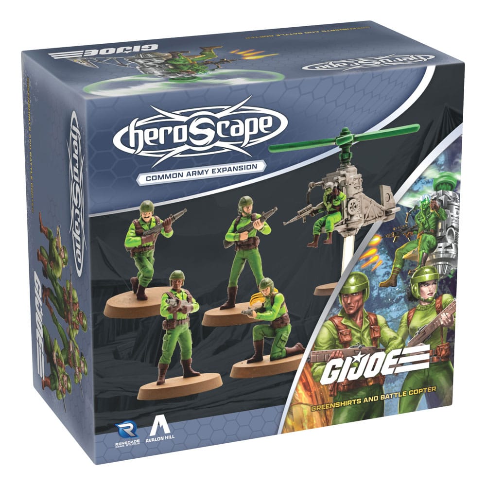 G.I.Joe Heroscape Armeeerweiterung Greenshirts & Battle Copter (Common) *Englische Version* Image