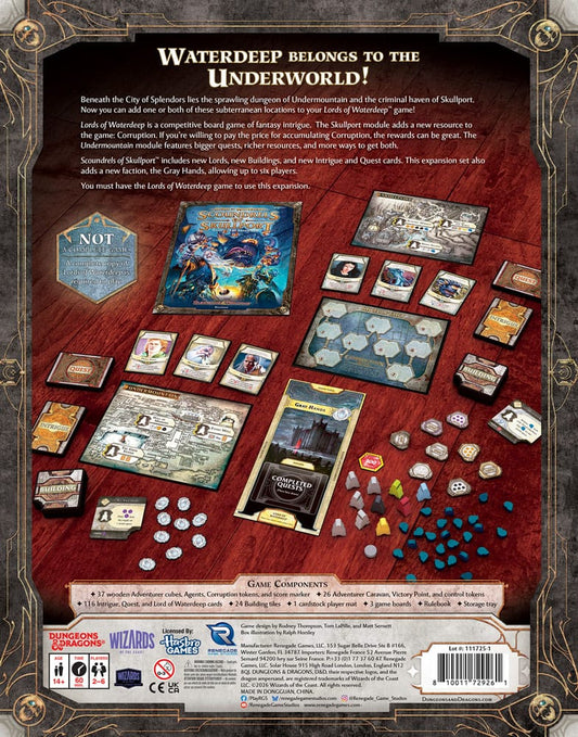Dungeons & Dragons Brettspiel Lords of Waterdeep: Scoundrels of Skullport Erweiterung *Englische Version* Image 2