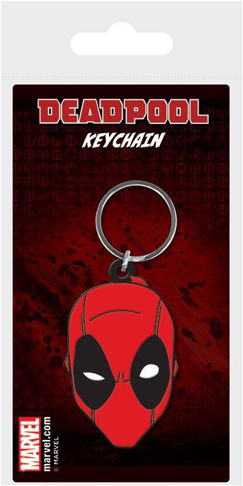 Marvel Comics Gummi-Schlüsselanhänger Deadpool Face 6 cm Image