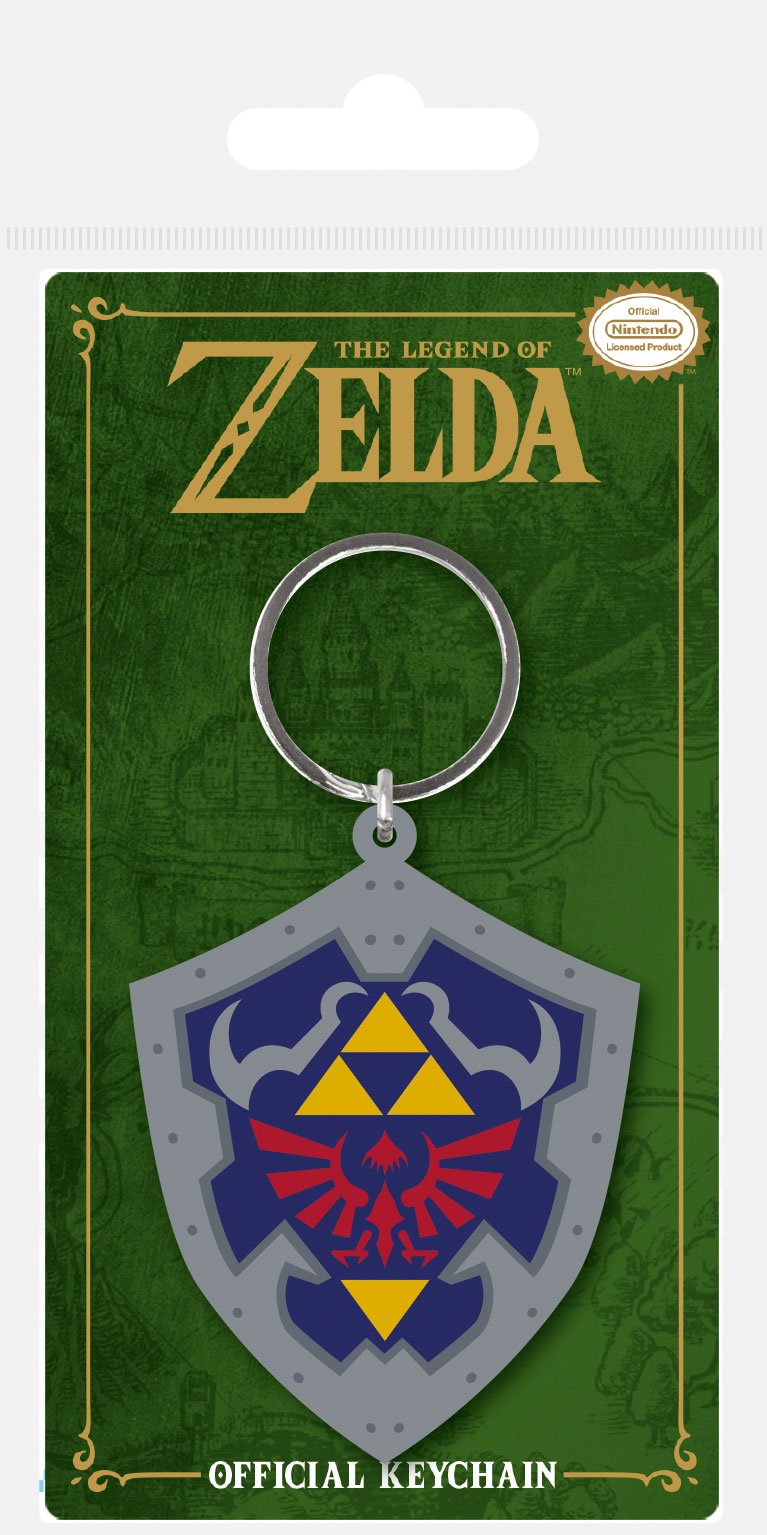 Legend of Zelda Gummi-Schlüsselanhänger Hylia-Schild 6 cm Image