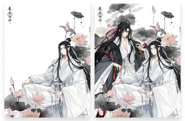 Grandmaster of Demonic Cultivation 3D-Effekt Karte Wei Wuxian & Lan Wangji 12 x 16 cm Image