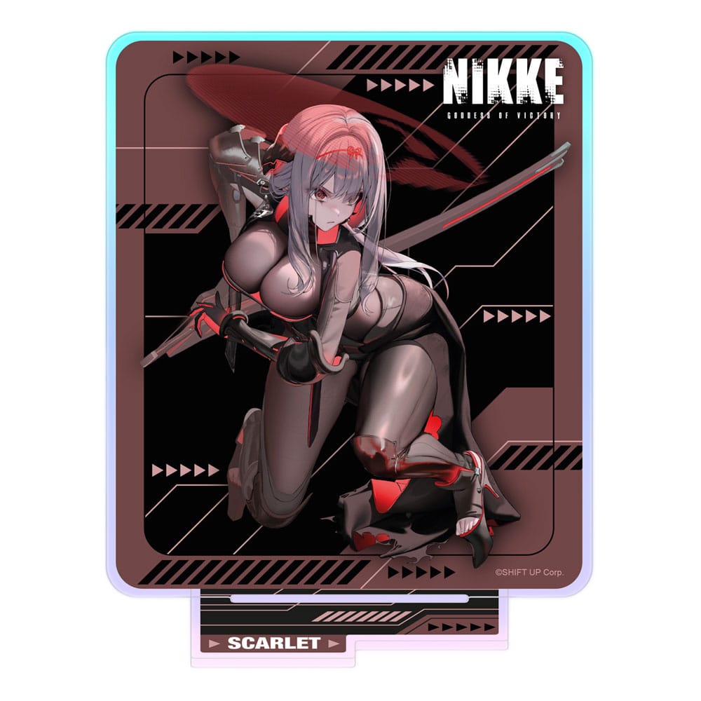 Goddess of Victory: Nikke Crouching Series Acryl Stand Scarlet Holographic 14 cm Image