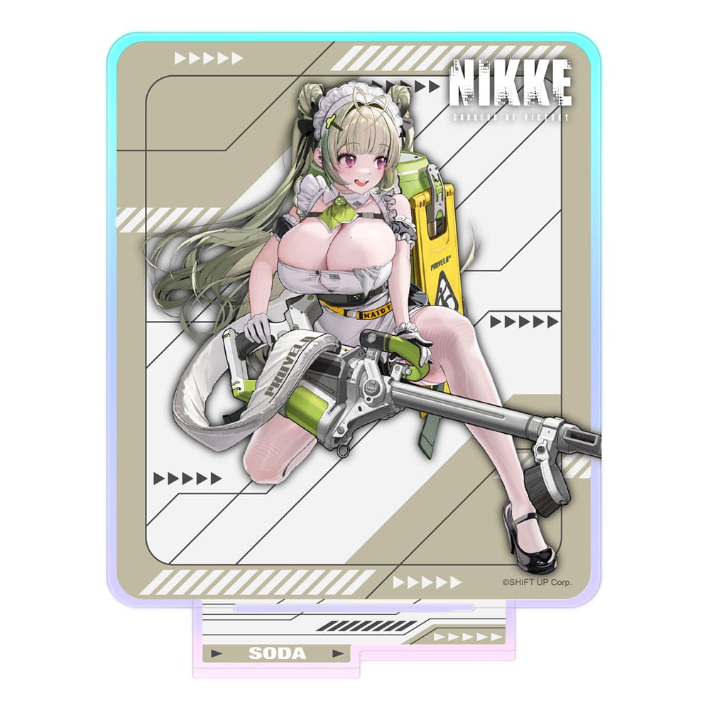 Goddess of Victory: Nikke Crouching Series Acryl Stand Soda Holographic 14 cm Image