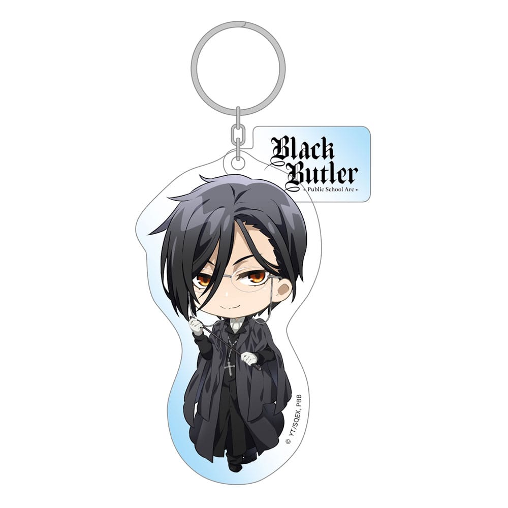 Black Butler: Public School Arc Acryl Schlüsselanhänger Sebastian 8 cm Image