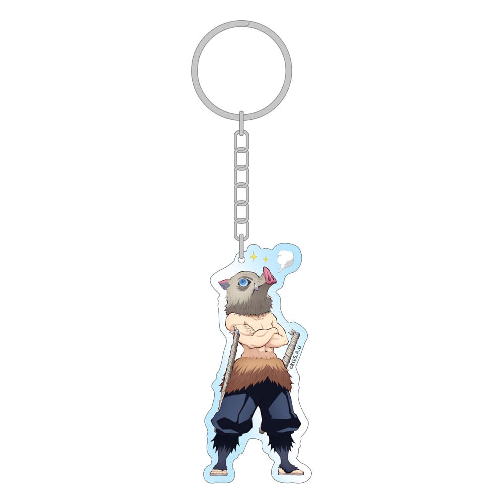 Demon Slayer: Kimetsu no Yaiba Acryl Schlüsselanhänger Inosuke Holographic 8 cm Image