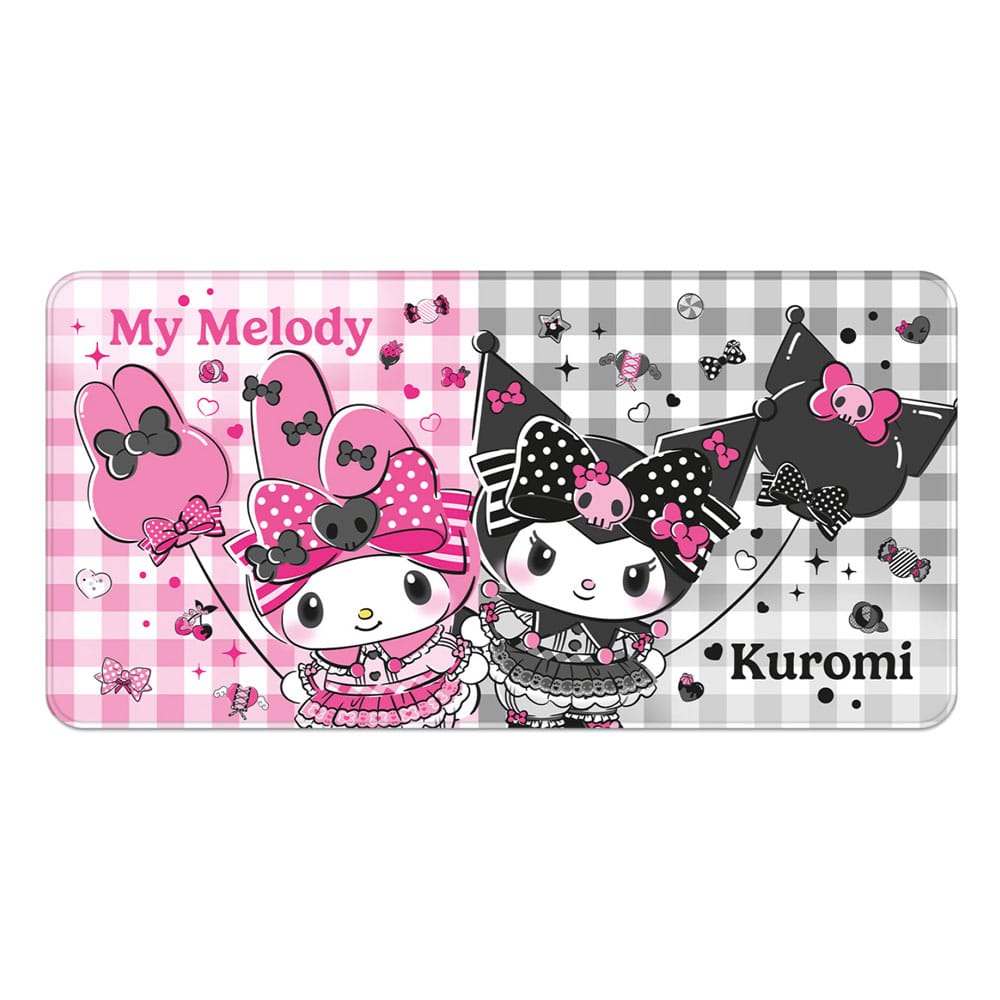 Sanrio Pink Black Party Series XXL Mousepad My Melody & Kuromi Image