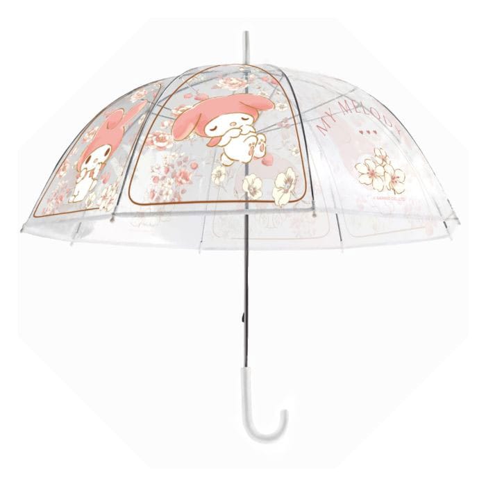 Sanrio Regenschirm My Melody Floral Garden Transparent Image