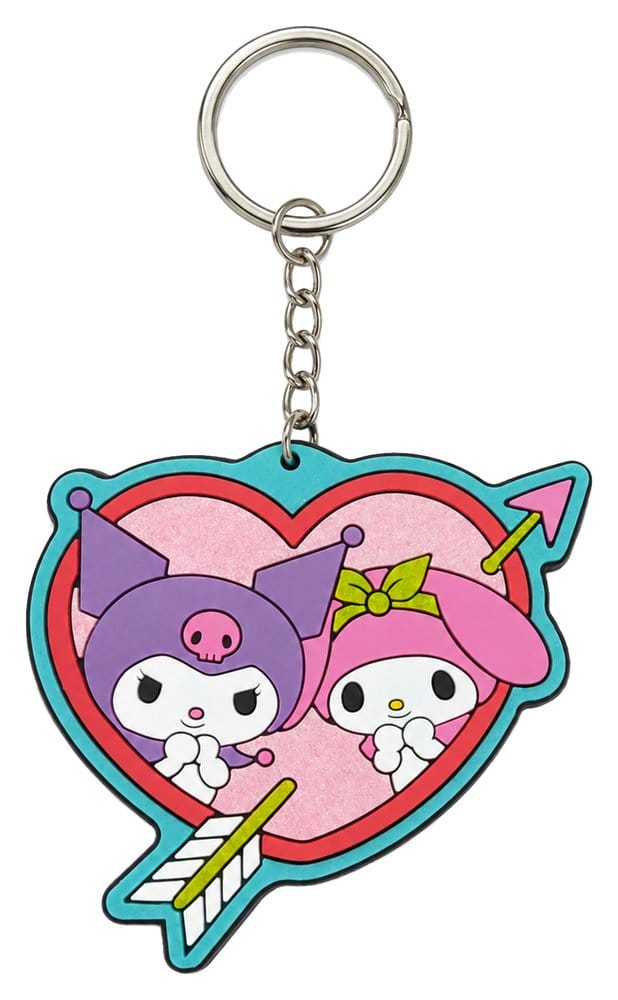 Sanrio Gummi-Schlüsselanhänger Kuromi & My Melody 6 cm Image
