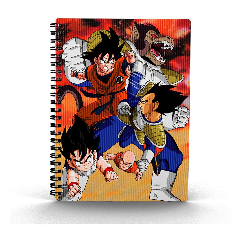 Dragon Ball Z Notizbuch mit 3D-Effekt Goku vs Vegeta Image
