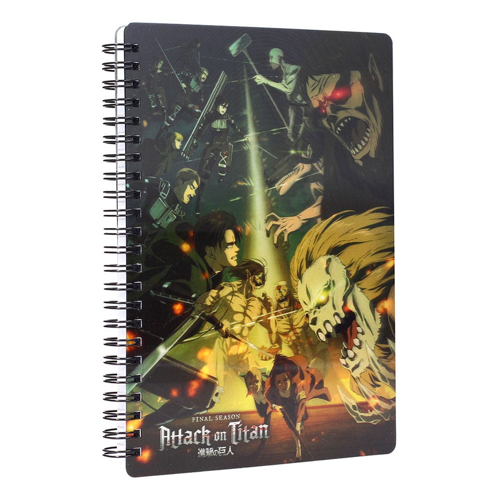 Attack on Titan Notizbuch mit 3D-Effekt Struggle Image