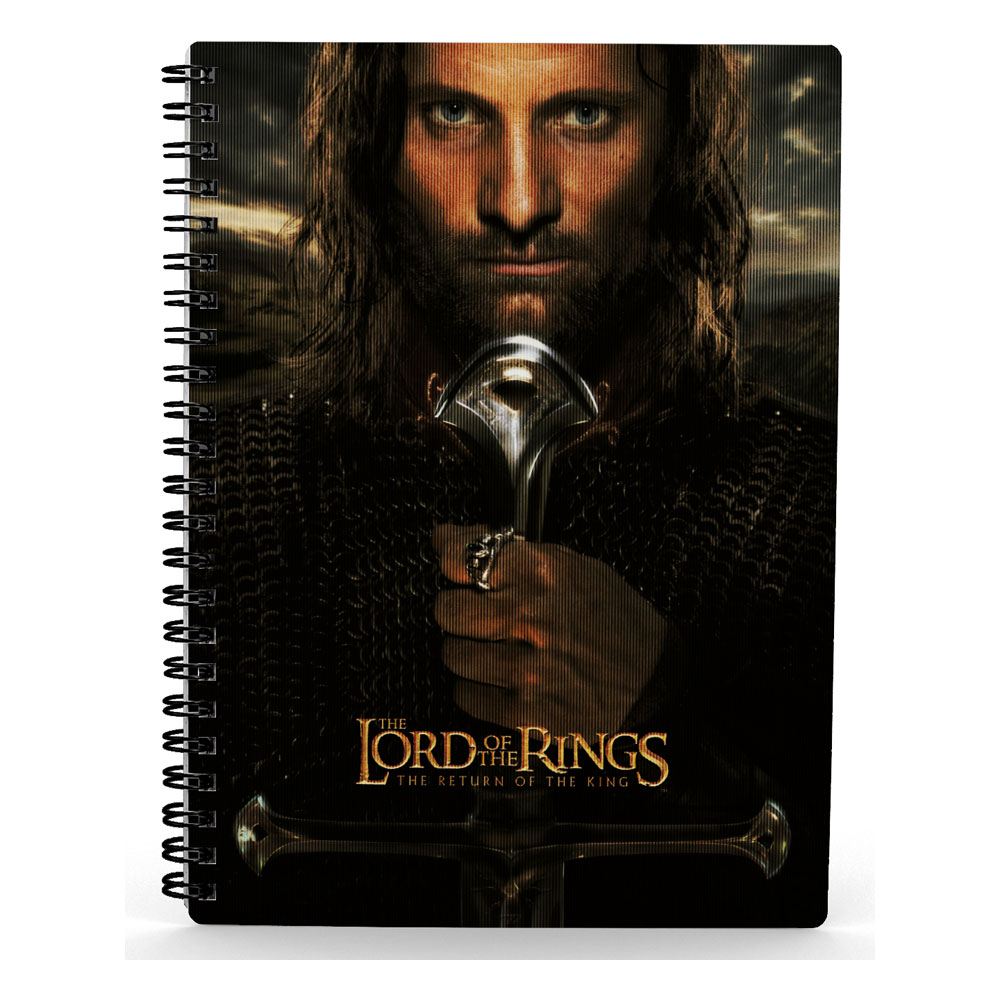 Herr der Ringe Notizbuch mit 3D-Effekt Aragorn Image 1