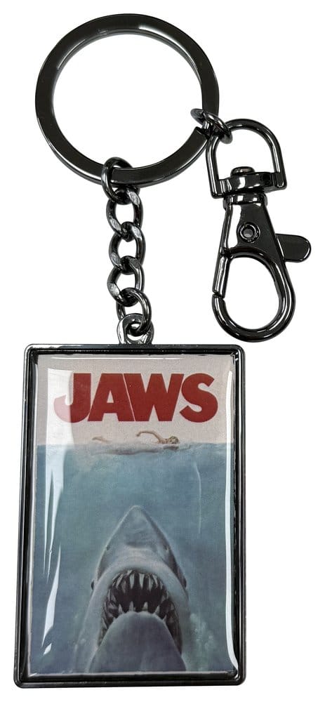 Der weiße Hai Schlüsselanhänger Jaws Poster 15 cm Image
