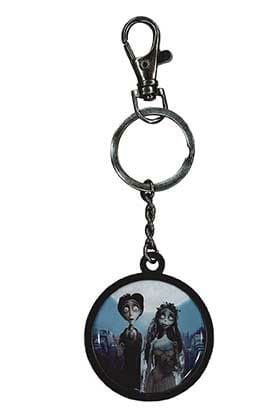 Corpse Bride Metall-Schlüsselanhänger Couple & Logo 7 cm Image