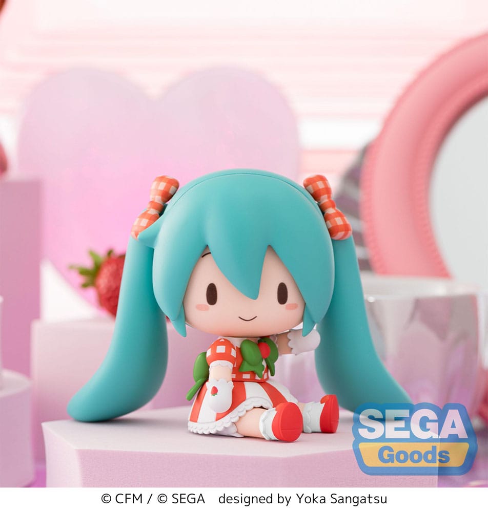 Character Vocal Series 01: Hatsune Miku Fuwa Petit Chibi Figur Hatsune Miku x Love and Berry Dress Up and Dance! Lovely Strawberry 8 cm Image 8