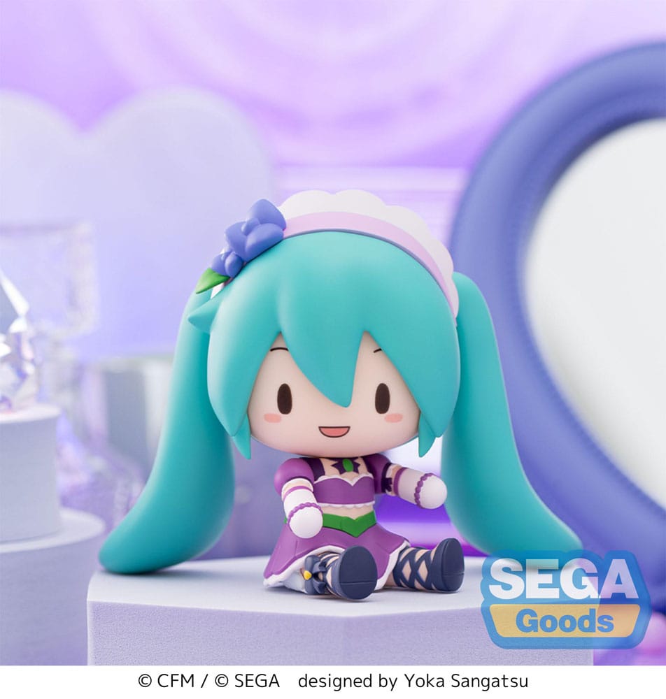 Character Vocal Series 01: Hatsune Miku Fuwa Petit Chibi Figur Hatsune Miku x Love and Berry Dress Up and Dance! Sparkly Purple 8 cm Image 8
