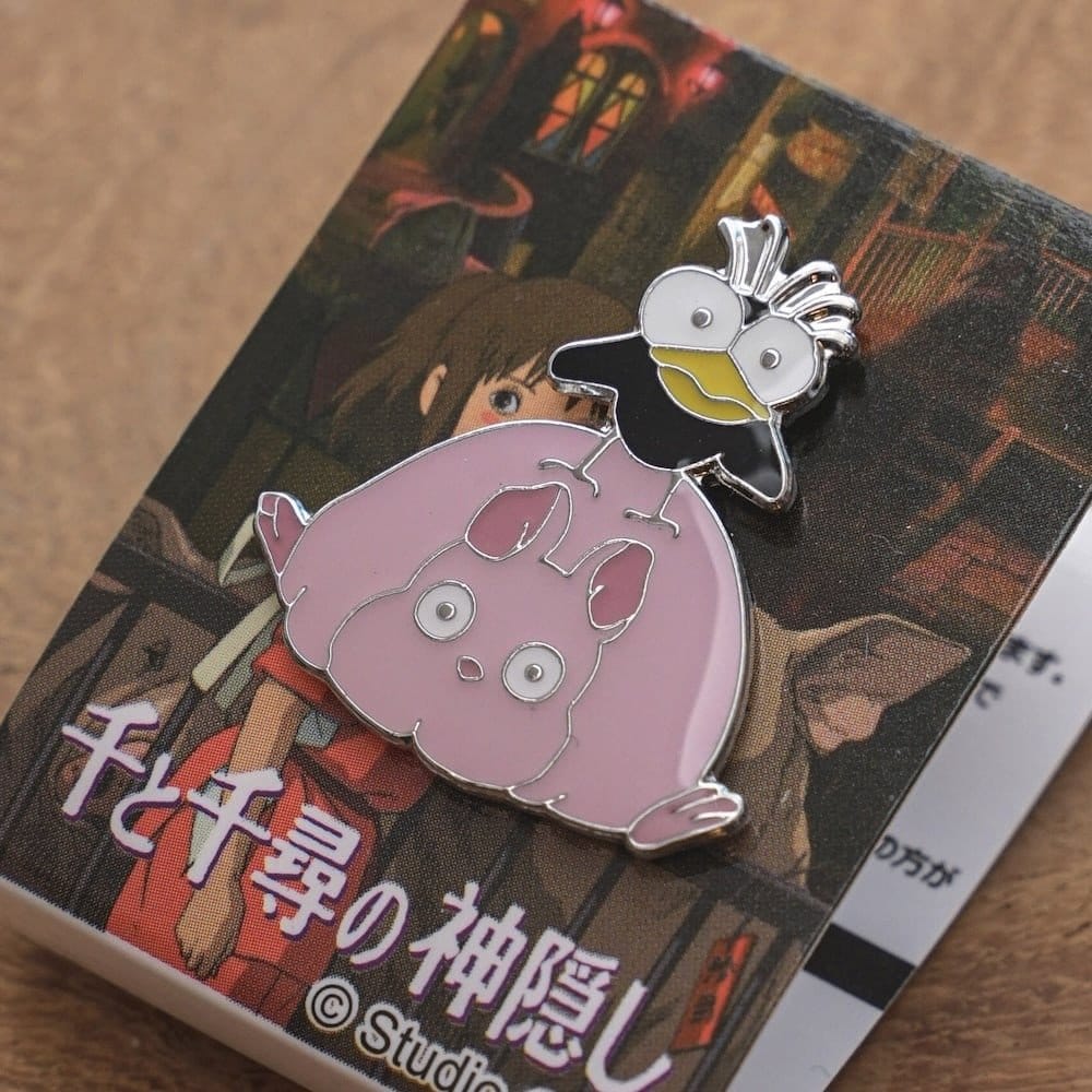 Chihiros Reise ins Zauberland Anstecker Fly Bird and Boh Mouse Image