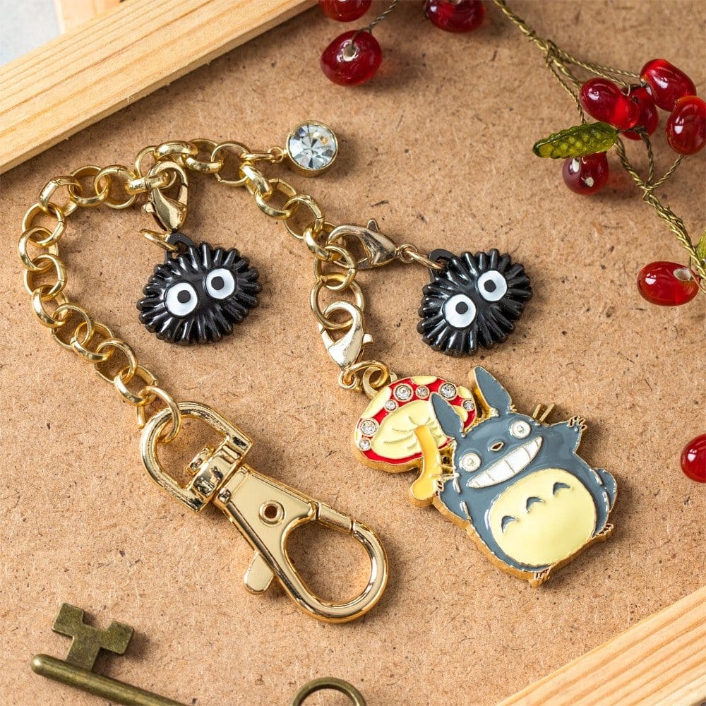 Mein Nachbar Totoro Charm Chain Schlüsselanhänger Big Totoro & Mushroom Image