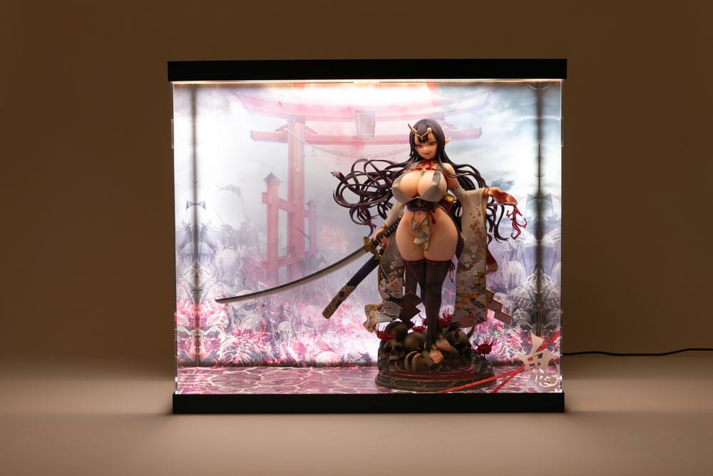 SHINSAI Acryl Display Case mit Beleuchtung Inbina Rasethuhime Saki 39 cm Image 8