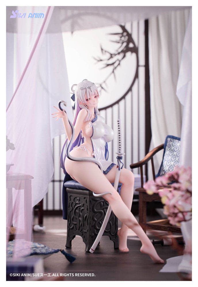 Original Character PVC Statue 1/7 The Color of the Blue - White Snake Deluxe Edition 20 cm Image 7